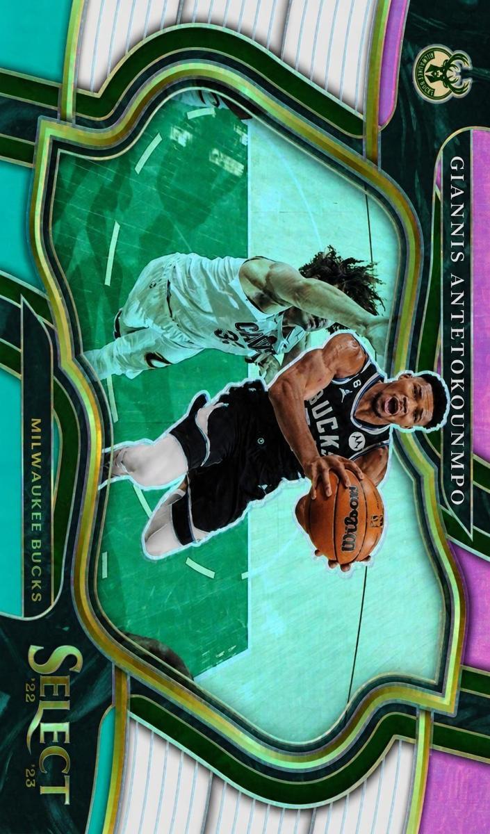 2022 Panini Select Basketball Teal White Pink Giannis Antetokounmpo #261