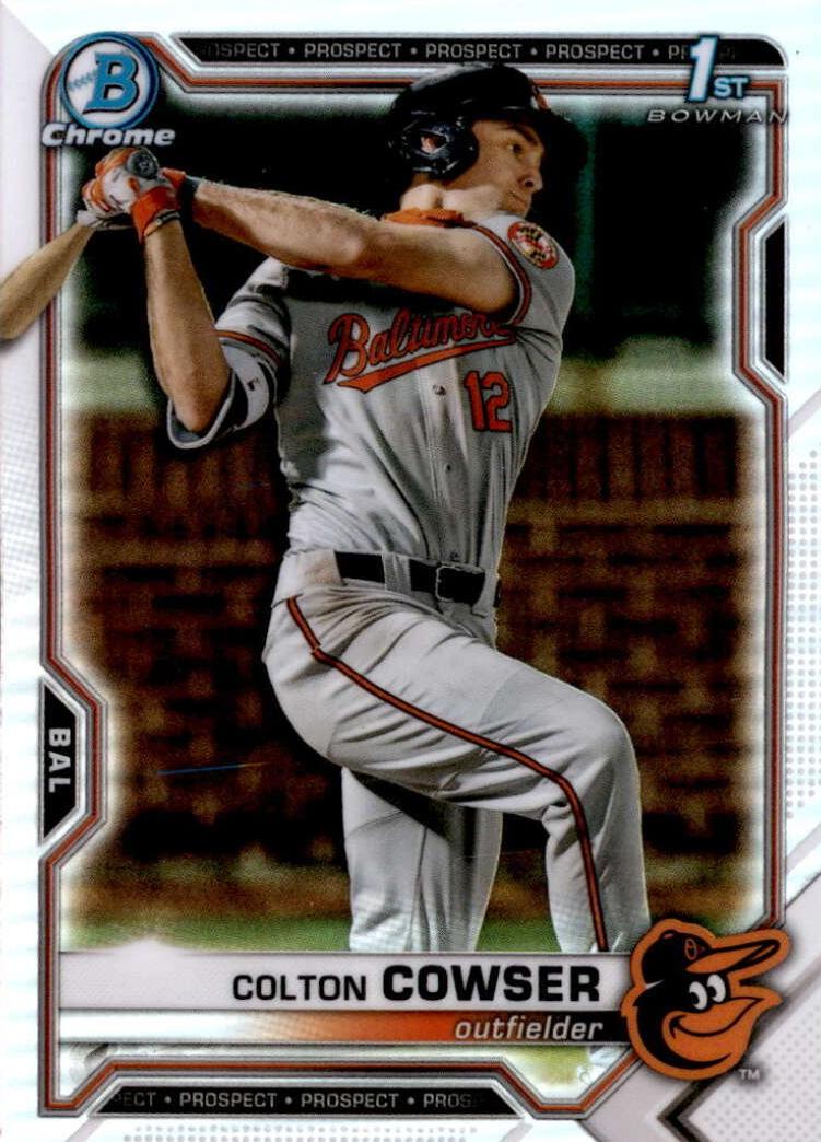2021 Bowman Draft Chrome Baseball Refractor Colton Cowser #BDC-166 SGC 9