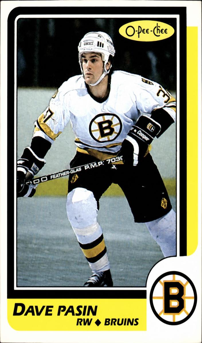 1986 O-Pee-Chee Hockey Dave Pasin #76 PSA 8.5