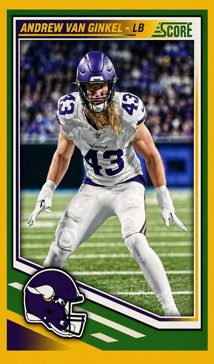 2025 Panini Score Football Gold Andrew Van Ginkel #152