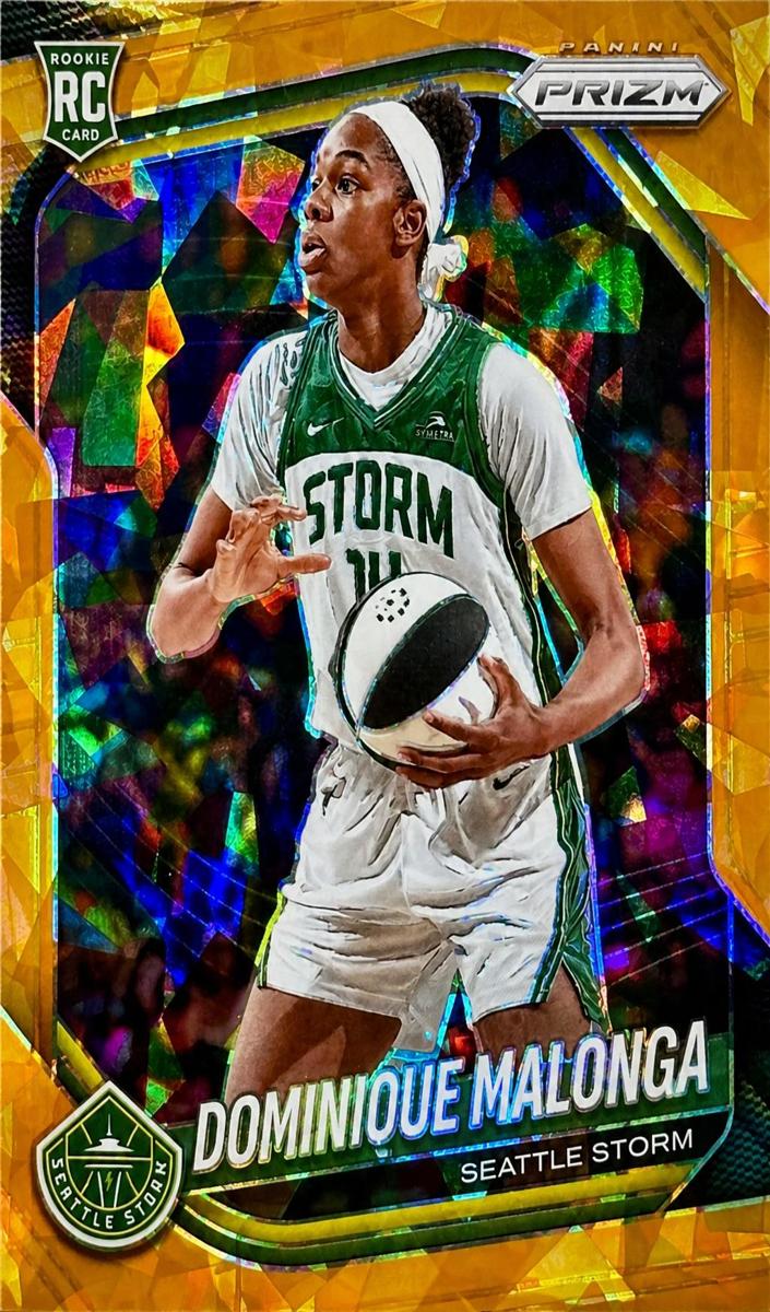 2025 Panini Prizm WNBA Basketball Orange Ice Dominique Malonga #116