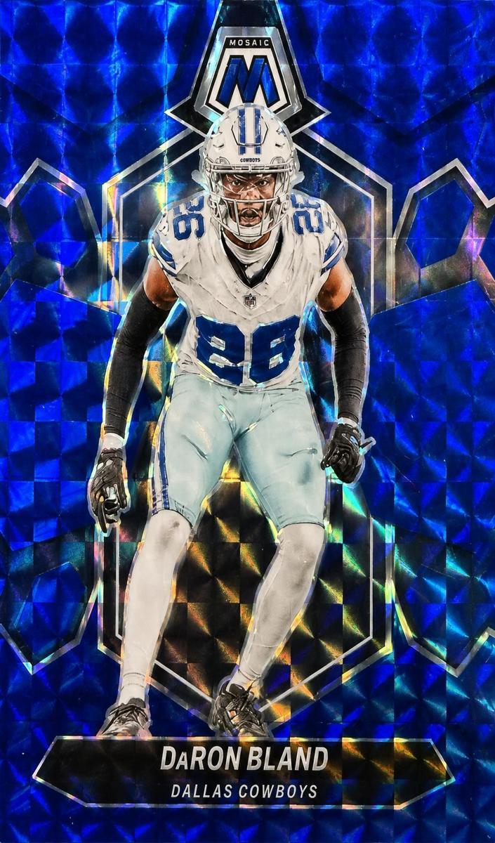 2024 Panini Mosaic Football Blue DaRon Bland #63