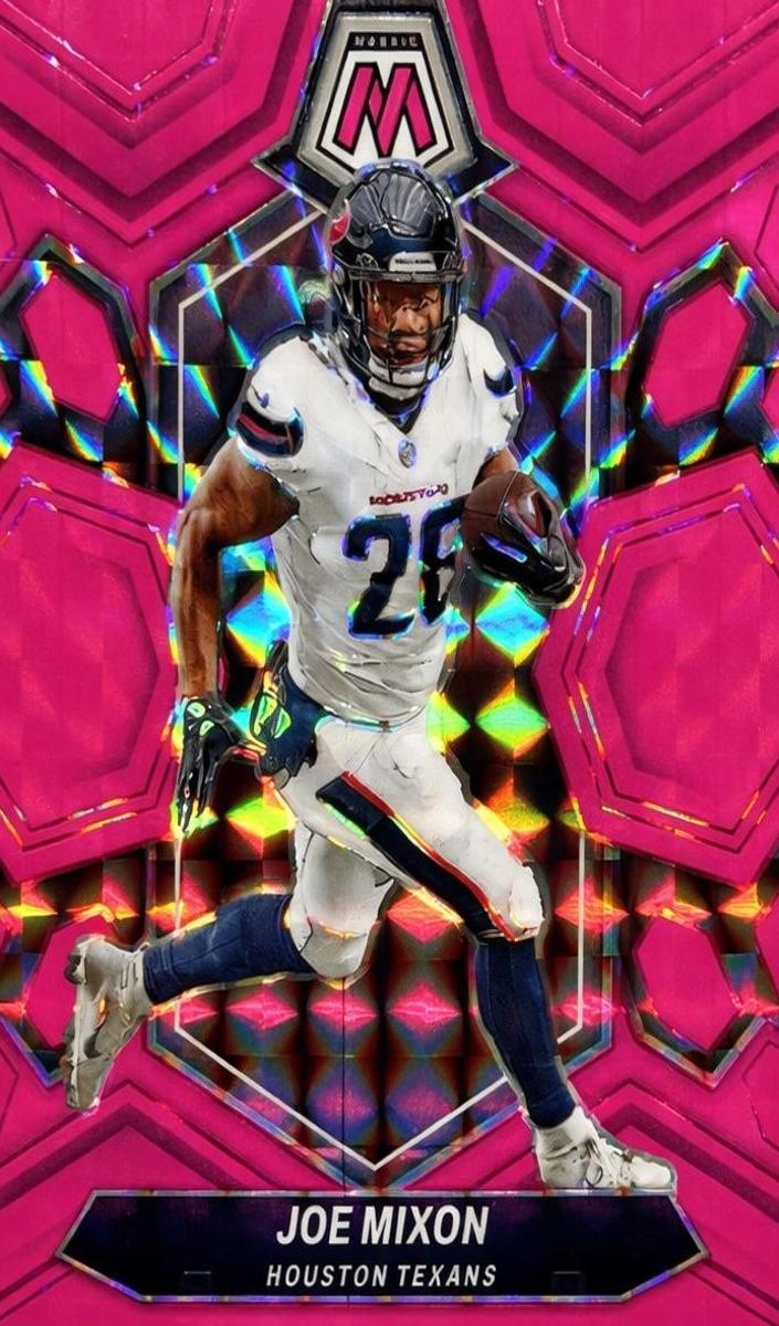 2024 Panini Mosaic Football Pink Fluorescent Joe Mixon #86