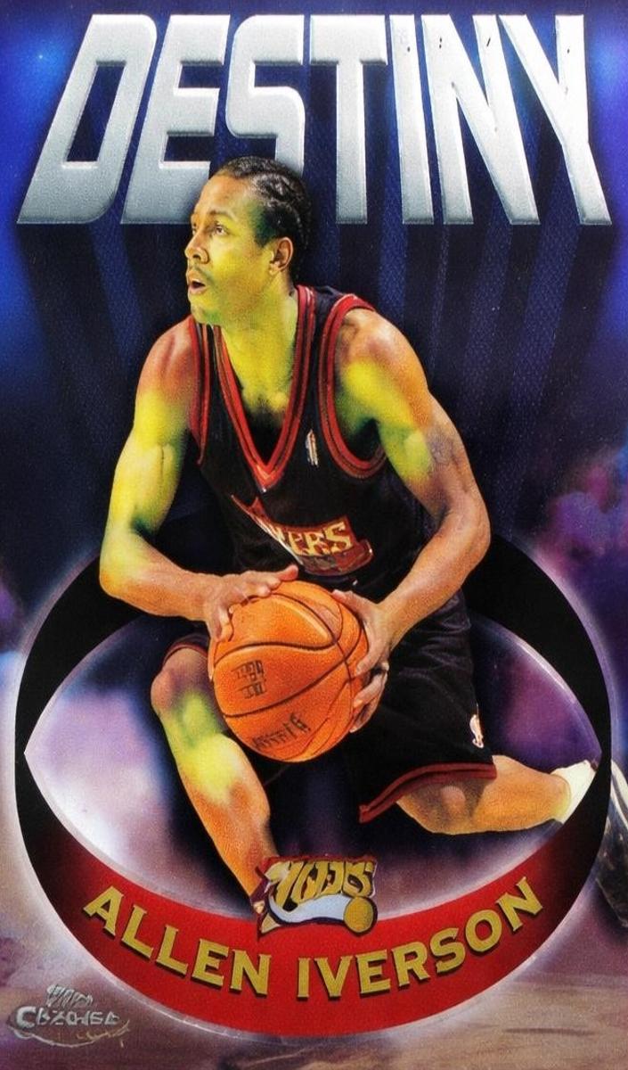 1997 Topps Chrome Basketball Allen Iverson #D14