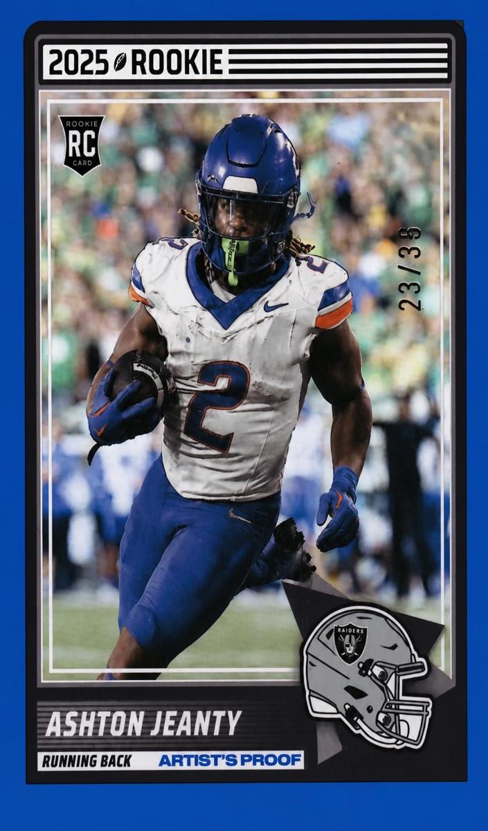 2025 Panini Score Football Artist's Proof Ashton Jeanty #14 PSA 10