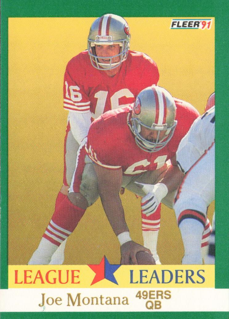 1991 Fleer Football Joe Montana #408 PSA 8.5