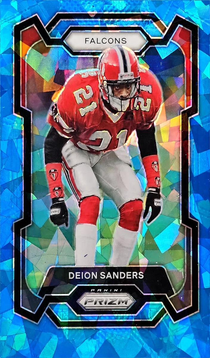 2023 Panini Prizm Football Blue Ice Deion Sanders #15