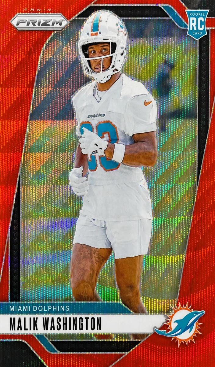2024 Panini Prizm Football Red Wave Malik Washington #371