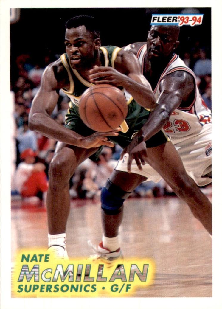 1993 Fleer Basketball Nate McMillan #201 PSA 9