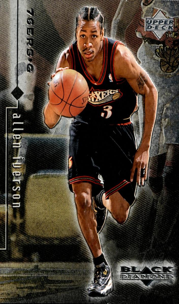 1998 Upper Deck Black Diamond Basketball Single Allen Iverson #66 PSA 6.5