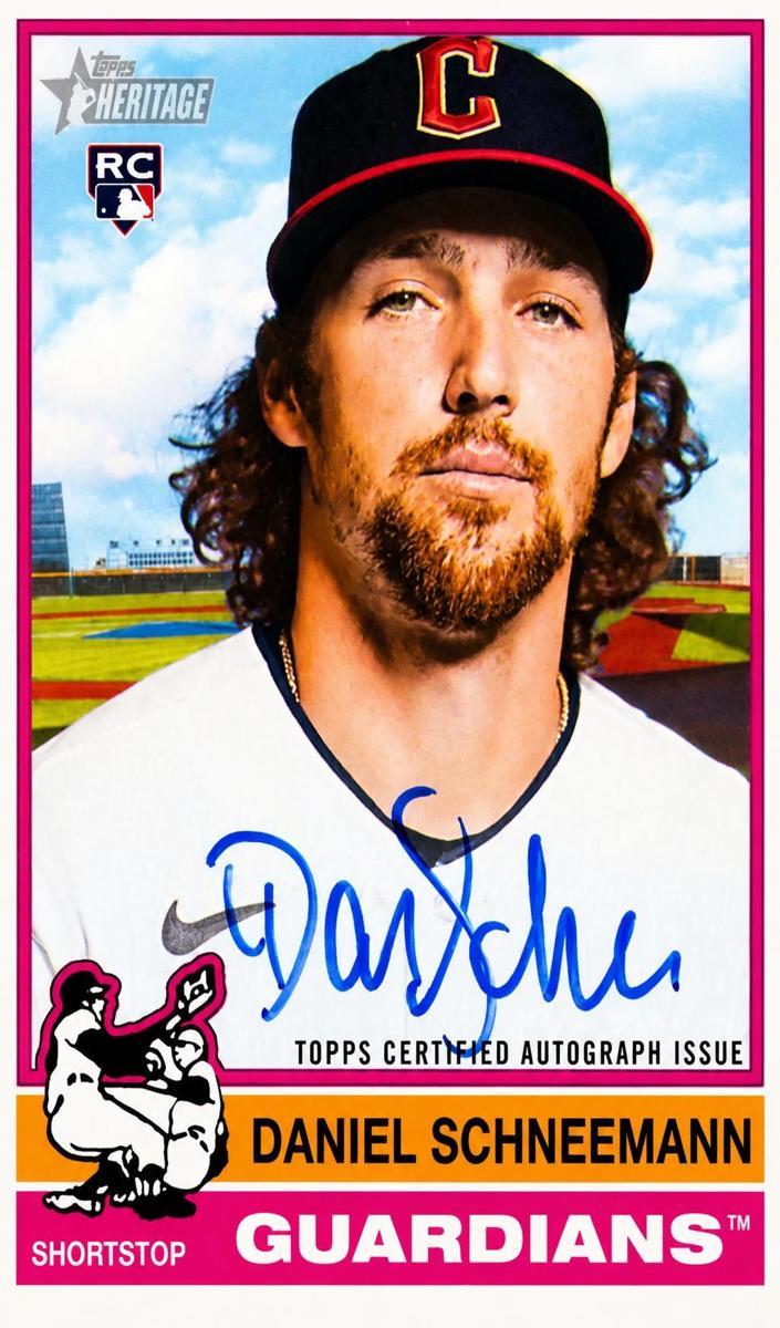 2025 Topps Heritage Baseball Daniel Schneemann #ROA-DS