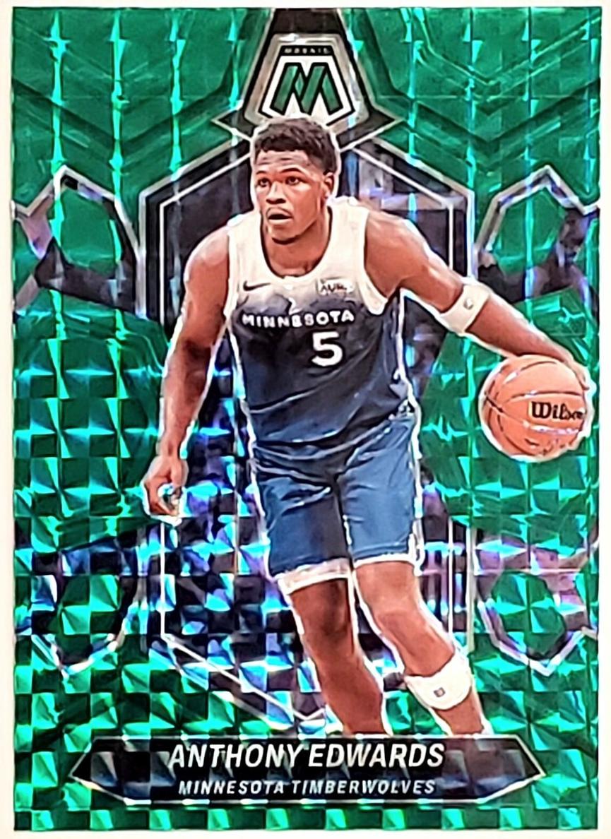 2023 Panini Mosaic Basketball Green Anthony Edwards #33 PSA 9