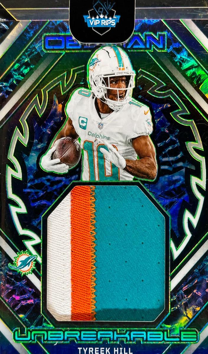 2023 Panini Obsidian Football Electric Etch Green Tyreek Hill #UM-THI