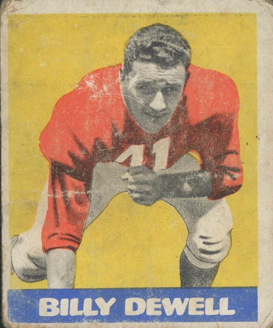 1948 Leaf Football Billy Dewell #39
