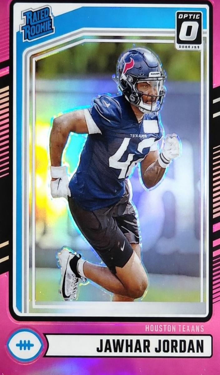 2024 Panini Donruss Football Pink Jawhar Jordan #390 SGC 8.5