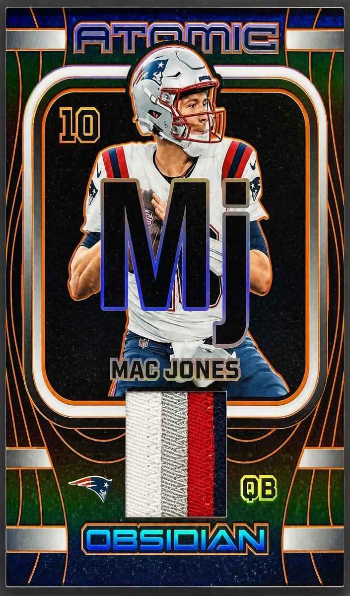 2023 Panini Obsidian Football Electric Etch Orange Mac Jones #AMA-MJO