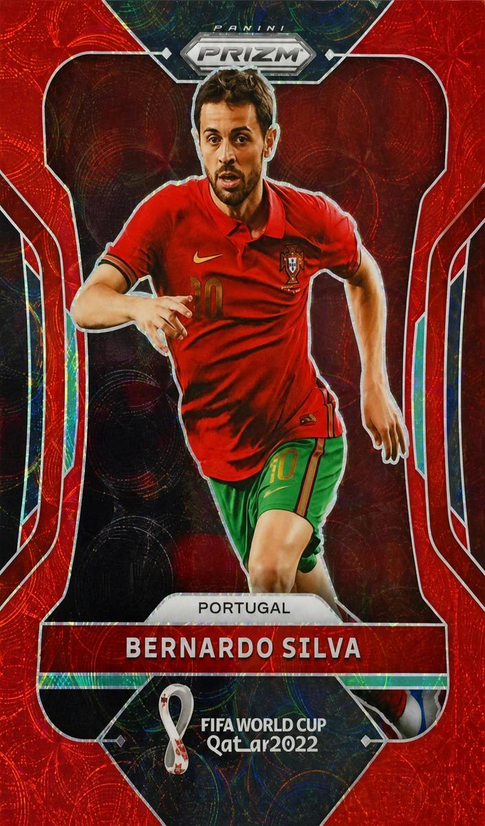 2022 Panini Prizm FIFA World Cup Qatar Soccer Choice Prizms Red Bernardo Silva #173