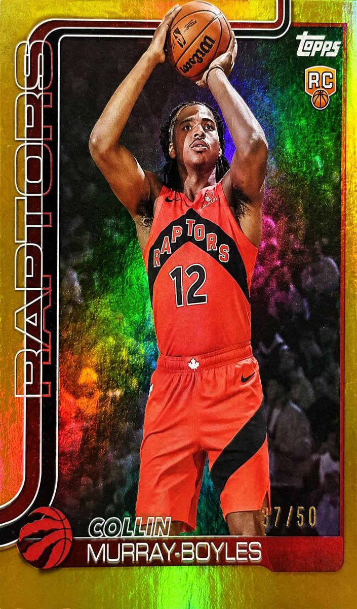 2025 Topps Basketball Gold Holo Foil Collin Murray-Boyles #209 PSA 9