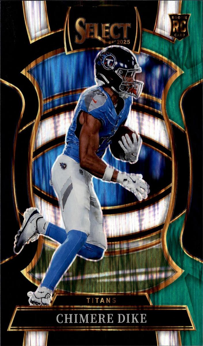 2025 Panini Select Football Black and Green Shock Chimere Dike #27