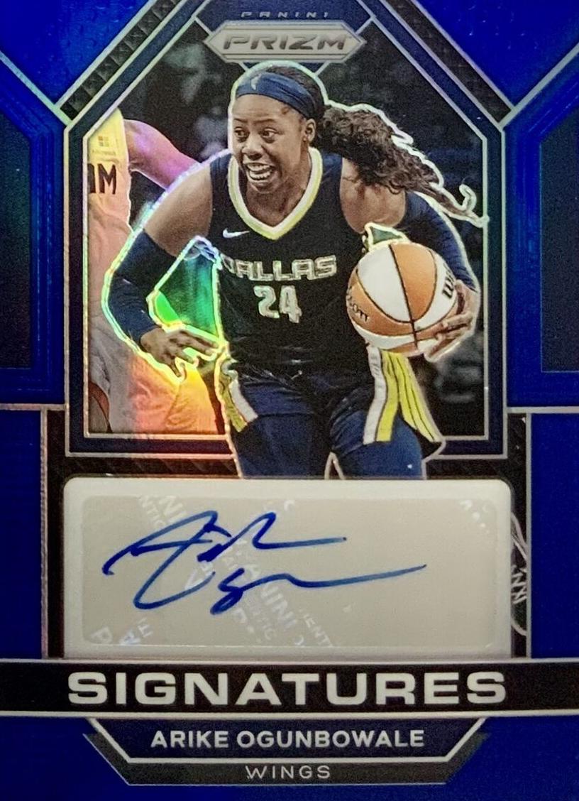 2023 Panini Prizm WNBA Basketball Blue Arike Ogunbowale #SG-AKO