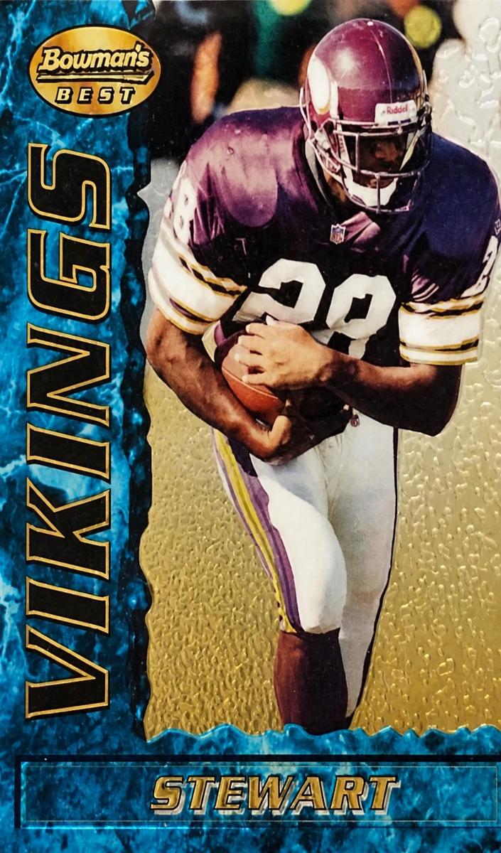 1995 Bowman's Best Football Refractor James Stewart #88