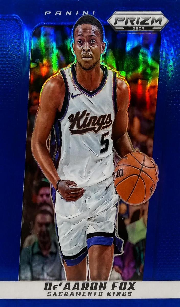 2024 Panini Prizm Deca Basketball Blue De'Aaron Fox #143