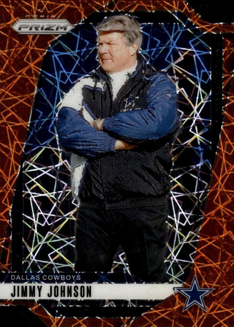 2024 Panini Prizm Football Lazer Jimmy Johnson #82