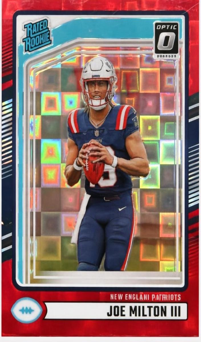2024 Panini Donruss Football Press Proof Red Joe Milton III #319 PSA 10
