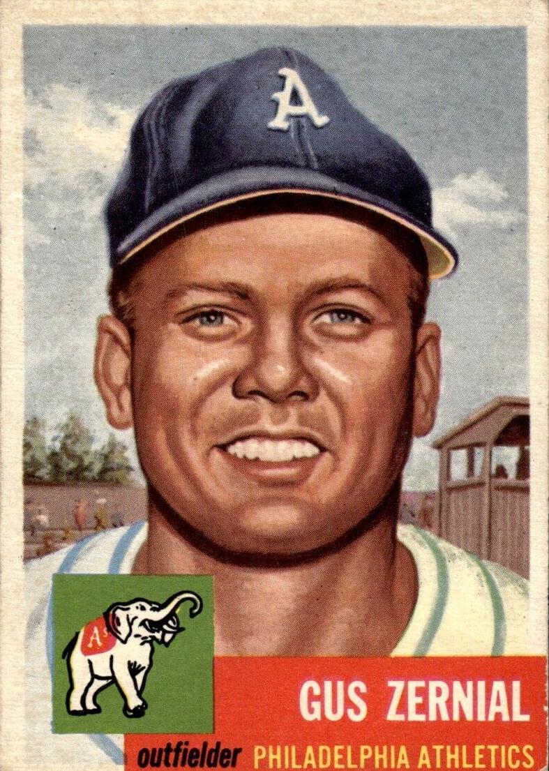 1953 Topps Baseball Gus Zernial #42 PSA 7.5