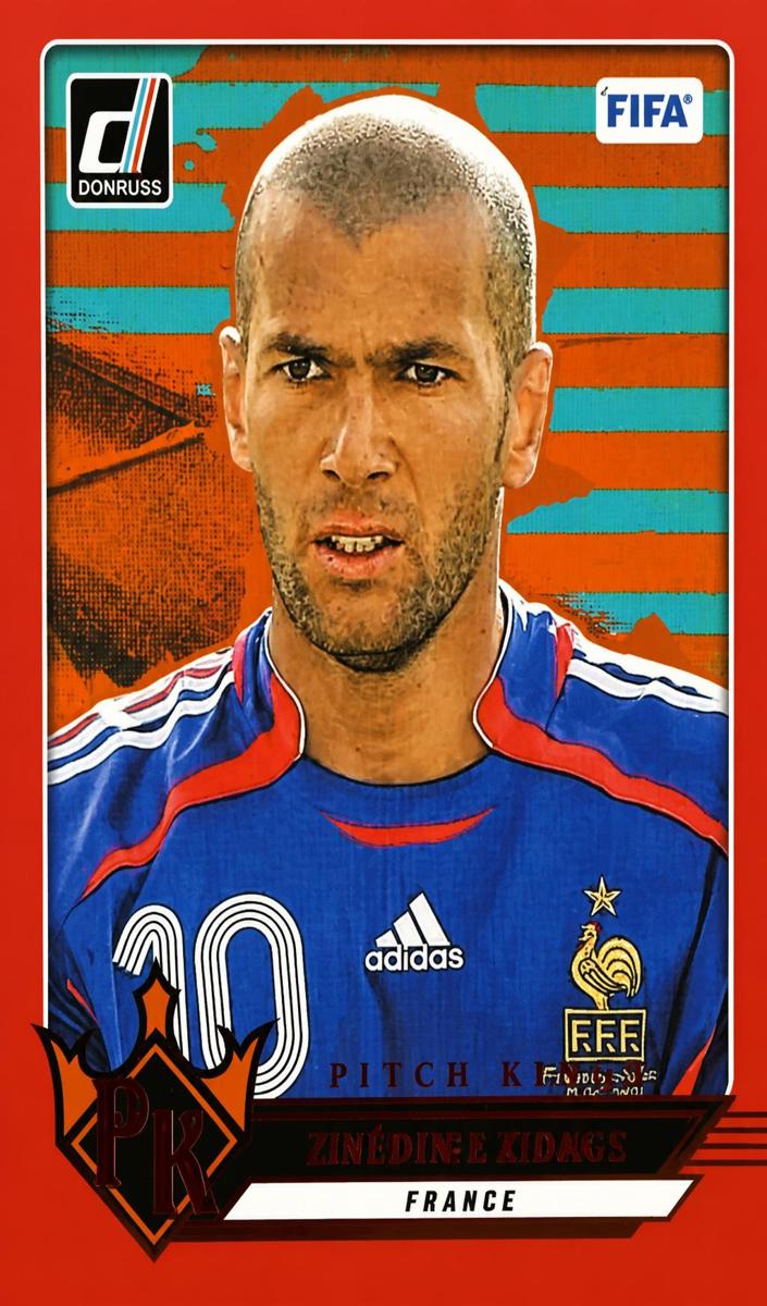 2024 Panini Donruss Soccer Red Zinedine Zidane #25