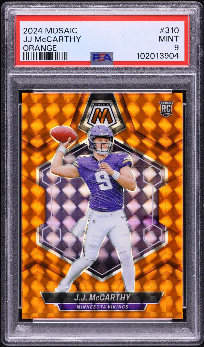 2024 Panini Mosaic Football Orange J.J. McCarthy #310
