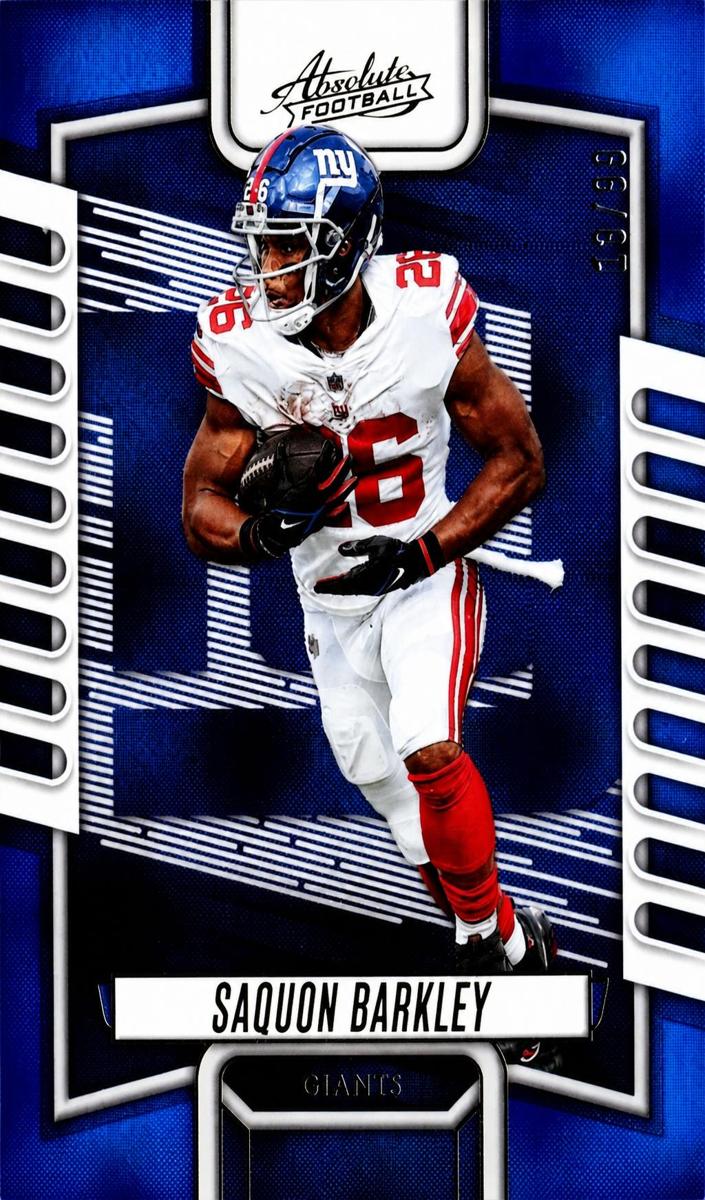 2023 Panini Absolute Football Blue Diamonds Saquon Barkley #59