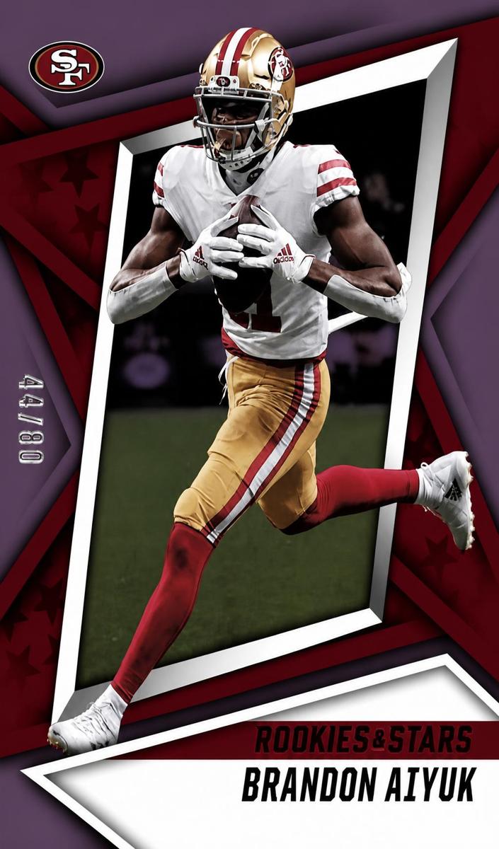 2021 Panini Rookies and Stars Football Longevity Brandon Aiyuk #33 BGS 9