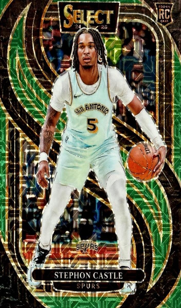 2024 Panini Select Basketball Green Mojo Stephon Castle #175