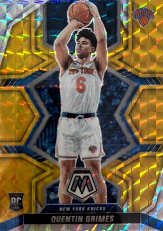 2021 Panini Mosaic Basketball Gold Quentin Grimes #223