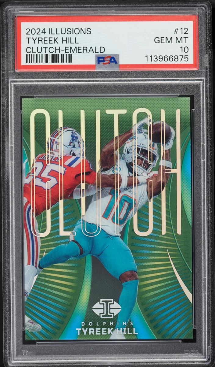 2024 Panini Illusions Football Emerald Tyreek Hill #12