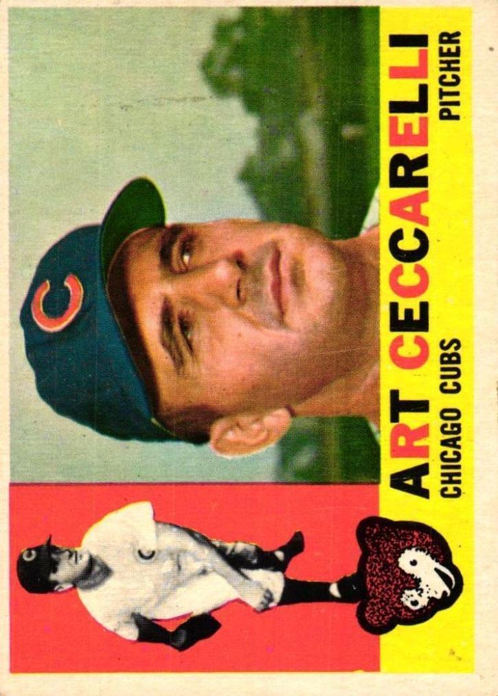 1960 Topps Baseball Art Ceccarelli #156