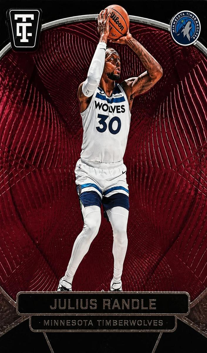 2024 Panini Totally Certified Basketball Mirror Maroon Julius Randle #91