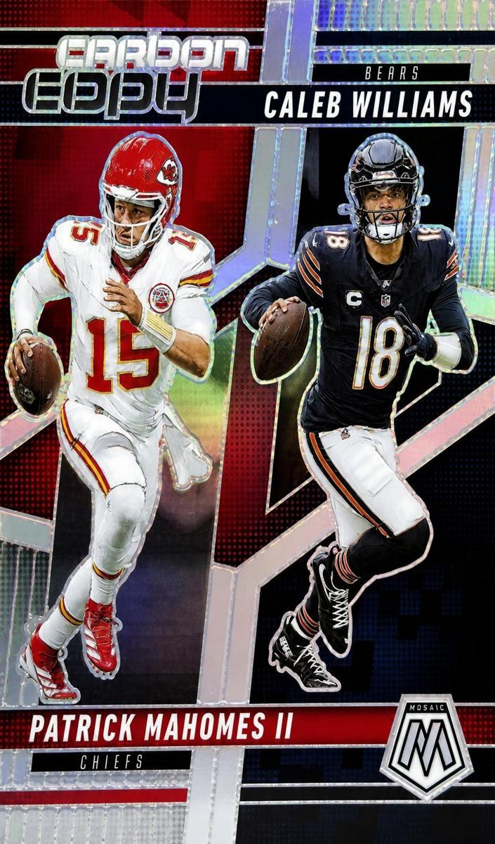 2025 Panini Mosaic Football Silver Caleb Williams / Patrick Mahomes II #CCO-10