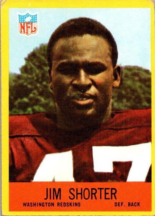 1967 Philadelphia Football Jim Shorter #188
