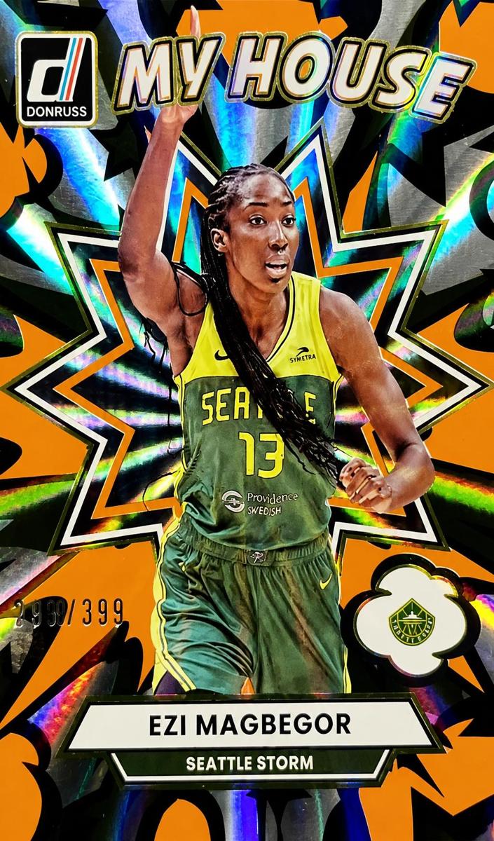 2025 Panini Donruss WNBA Basketball Orange Laser Ezi Magbegor #9