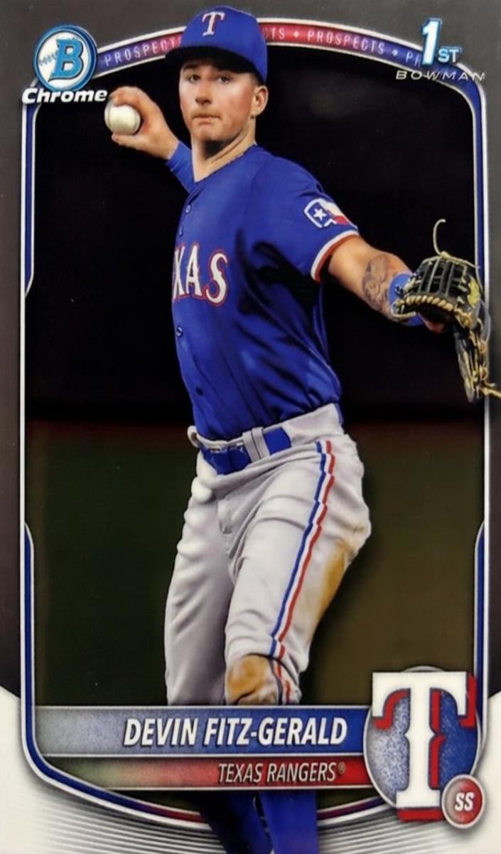 2025 Bowman Chrome Prospects Baseball Devin Fitz-Gerald #BCP-158 RAW Ungraded
