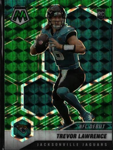 2021 Panini Mosaic Football Green Trevor Lawrence #241 PSA 10