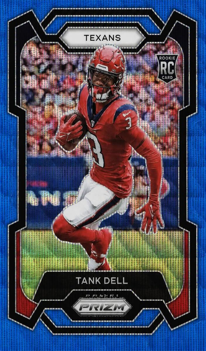 2023 Panini Prizm Football Blue Wave Tank Dell #341 PSA 9