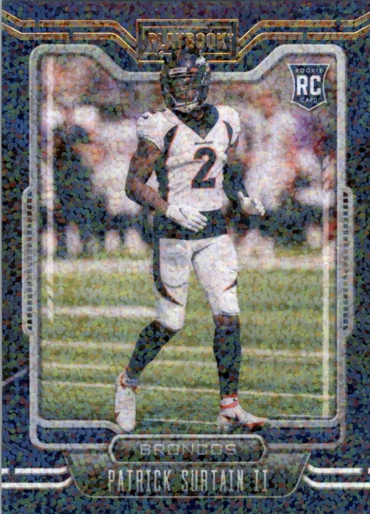 2021 Panini Playbook Football Sparkle Patrick Surtain II #144 PSA 8.5