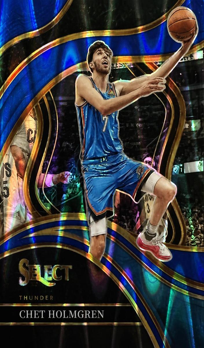 2023 Panini Select Basketball Blue Tectonic Chet Holmgren #241 PSA 10