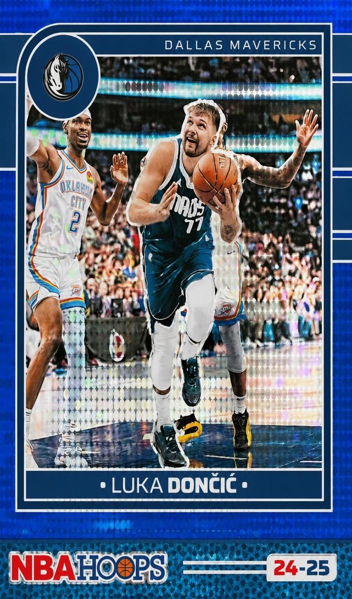 2024 Panini Hoops Basketball Premium Blue Pulsar Luka Doncic #115 PSA 9