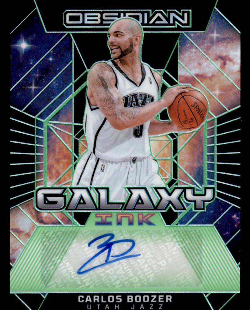2023 Panini Obsidian Basketball Electric Etch Green Carlos Boozer #GI-BOO