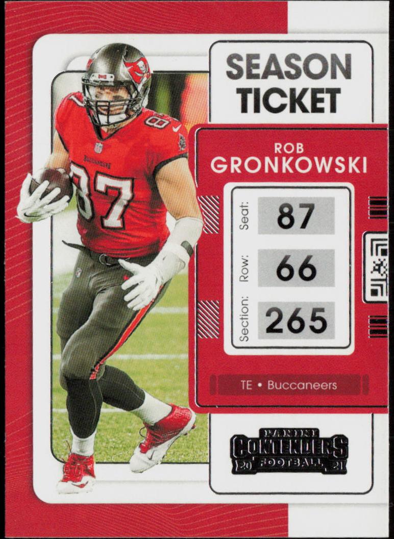 2021 Panini Contenders Football Rob Gronkowski #93 SGC 10