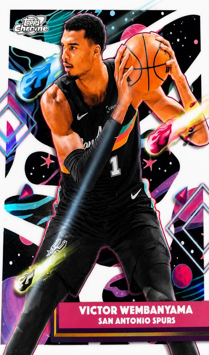 2025 Topps Cosmic Chrome Basketball White Hole Refractor Victor Wembanyama #149